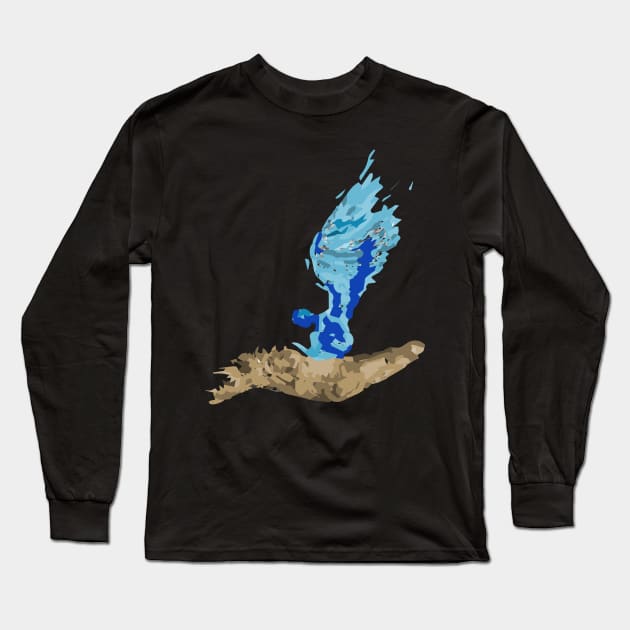 Angel sit on hand Long Sleeve T-Shirt by Right-Fit27